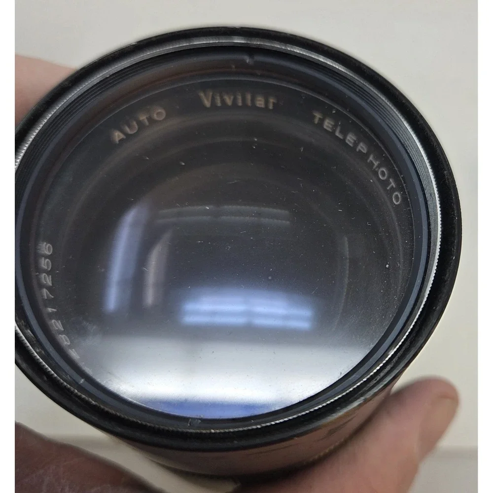 Vivitar 200mm f3.5 Auto Telephoto Lens Konica AR Mount Vintage Case Filter